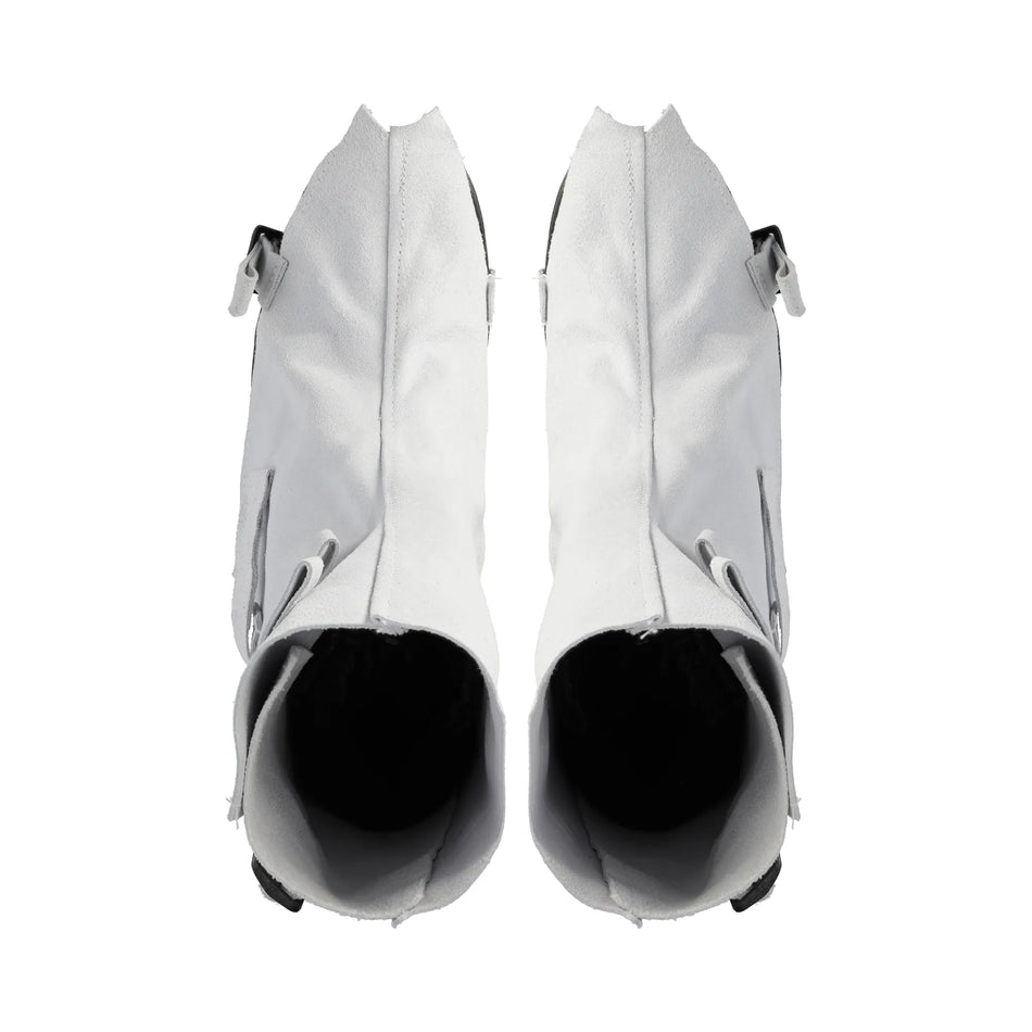 Chrome Leather Knee Spats