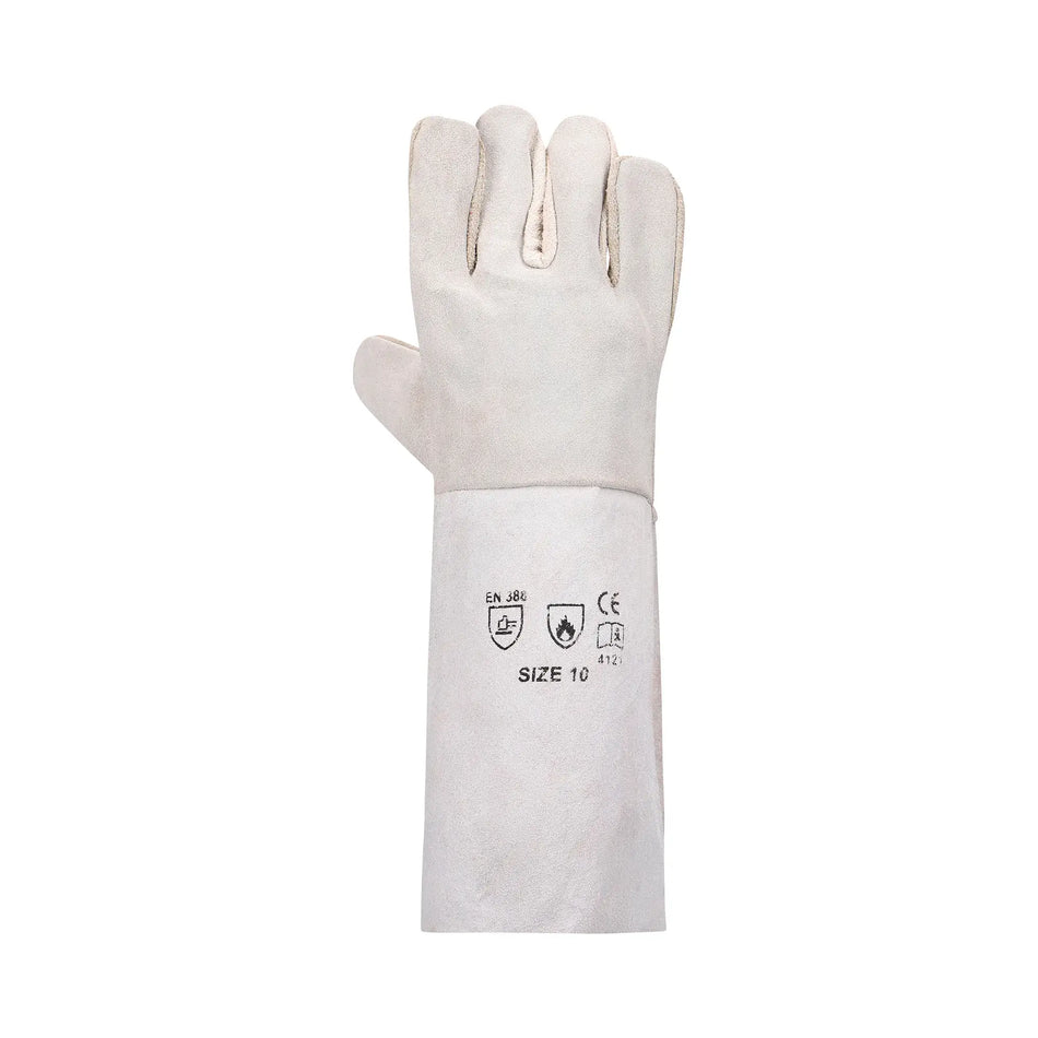 REBEL Tru Touch Chrome Leather Gloves Elbow Length - Pack of 12