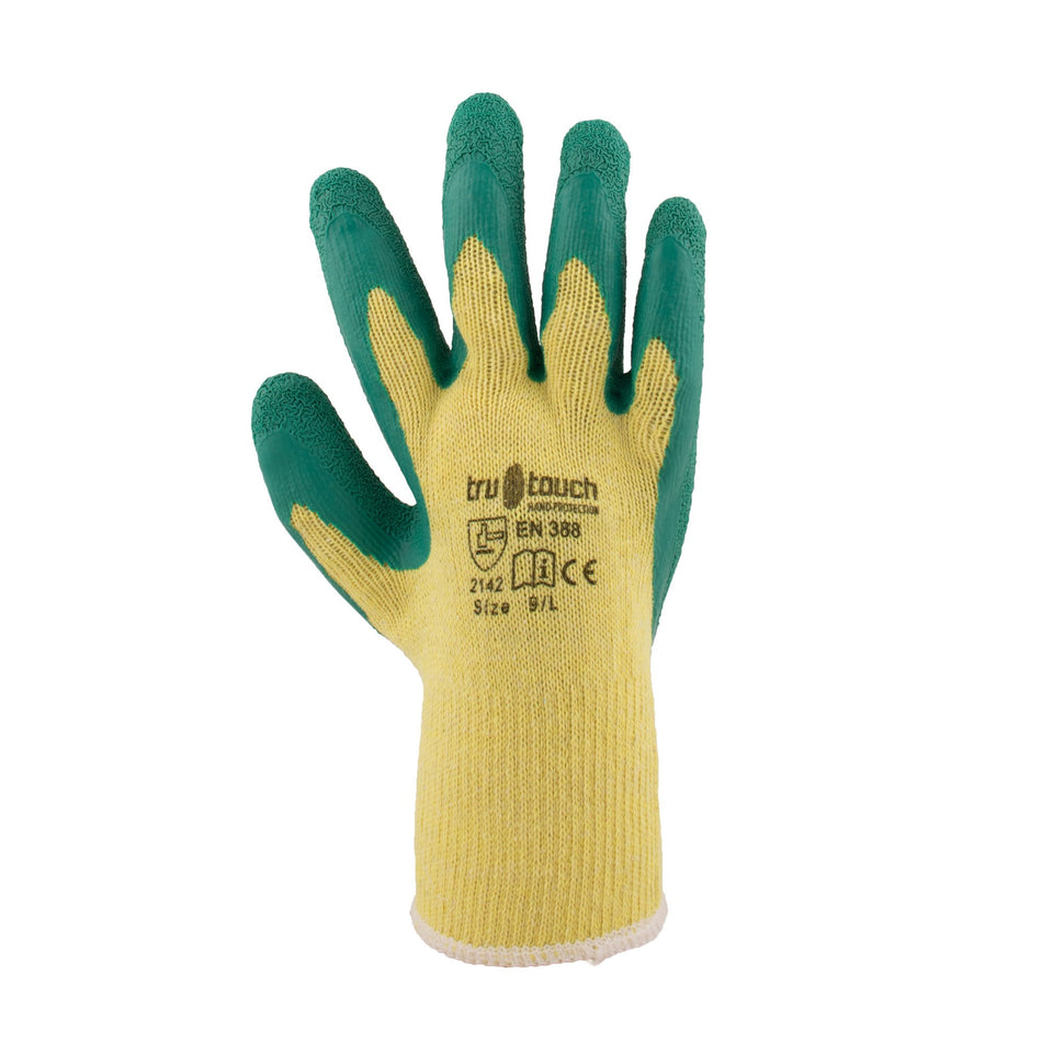 REBEL Tru Touch Green Latex Gloves - Pack of 12