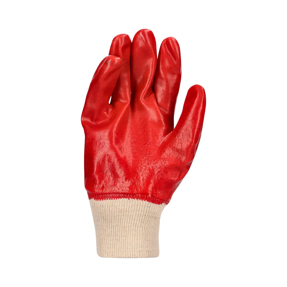 REBEL Tru Touch Red PVC Medium Weight Wrist Gloves - Pack of 12