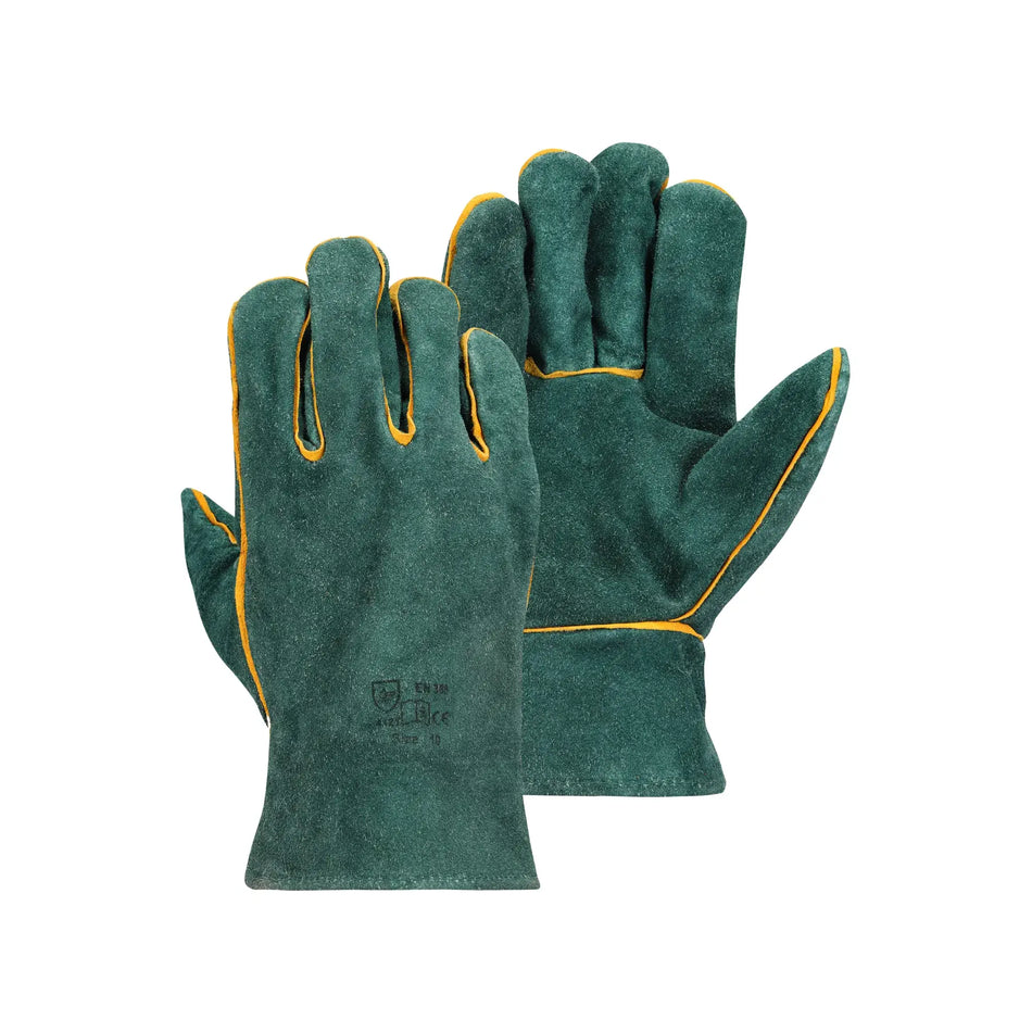 REBEL Tru Touch Green Lined Welders Wrist Gloves - Pack of 12