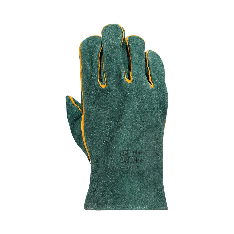 REBEL Tru Touch Green Lined Welders Wrist Gloves - Pack of 12