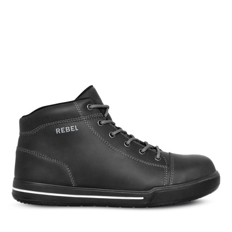 REBEL Hi Top Boot - Black