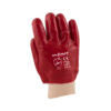 REBEL Tru Touch Red PVC Heavy Duty Gloves Rough Palm - Pack of 12