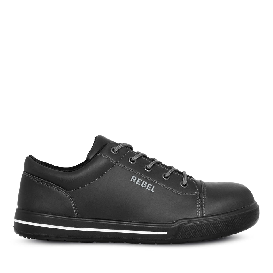 REBEL Lo Top Safety Shoe - Black