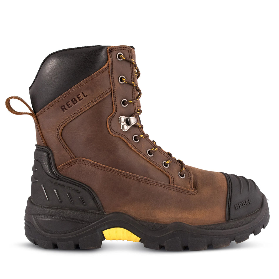 REBEL Miners Heavy Duty Work Boot - Brown