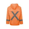 REBEL AquaSkin Rubberised Hi Viz Reflective Orange Rainsuit