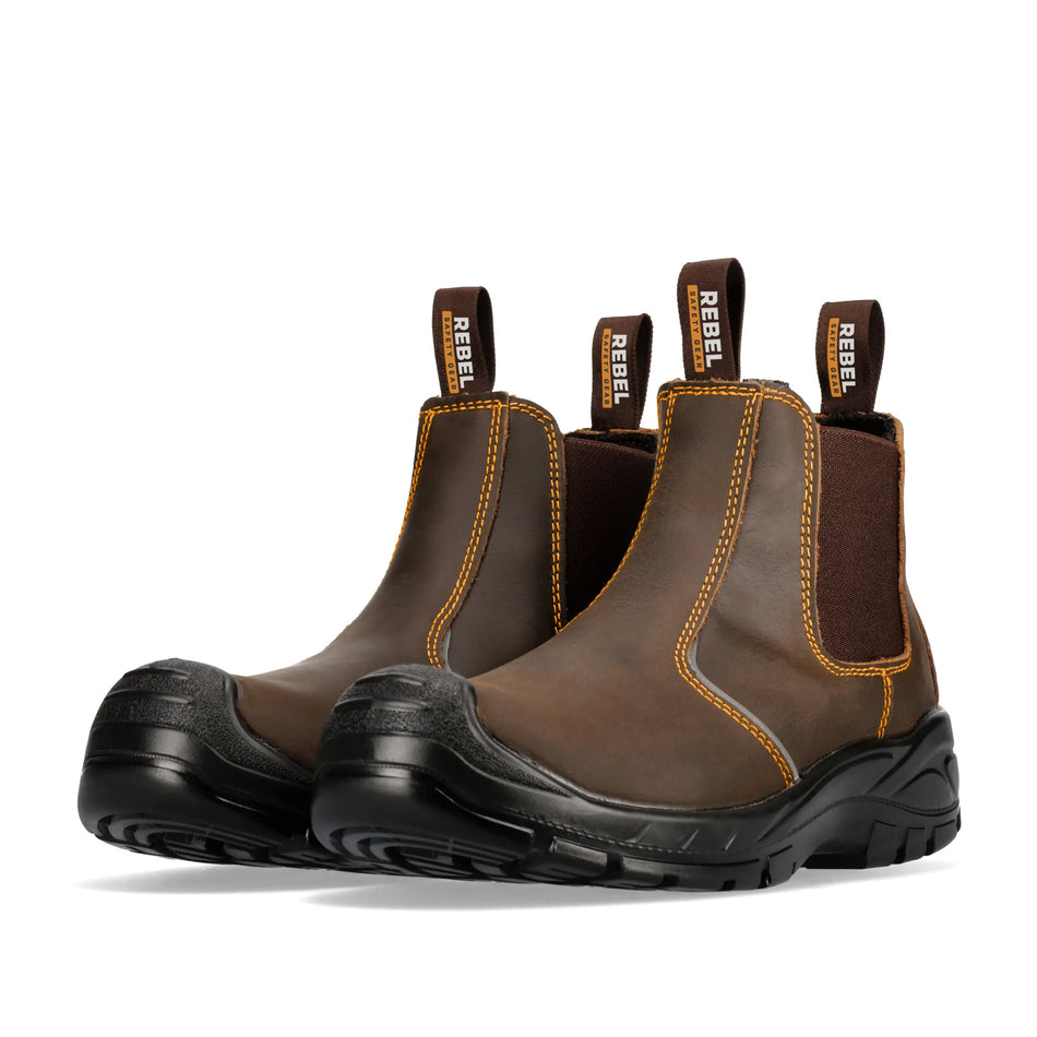 REBEL Anvil Chelsea Boot - Brown