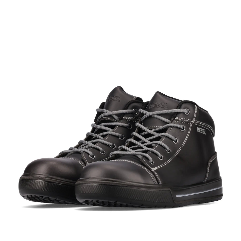 REBEL Hi Top Boot - Black