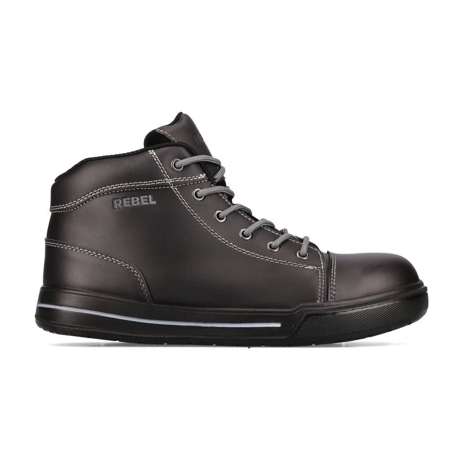 REBEL Hi Top Boot - Black