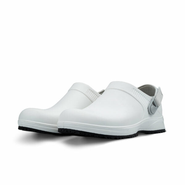 REBEL Cruiza Chef-Pro Slip-on Clog - White and Black
