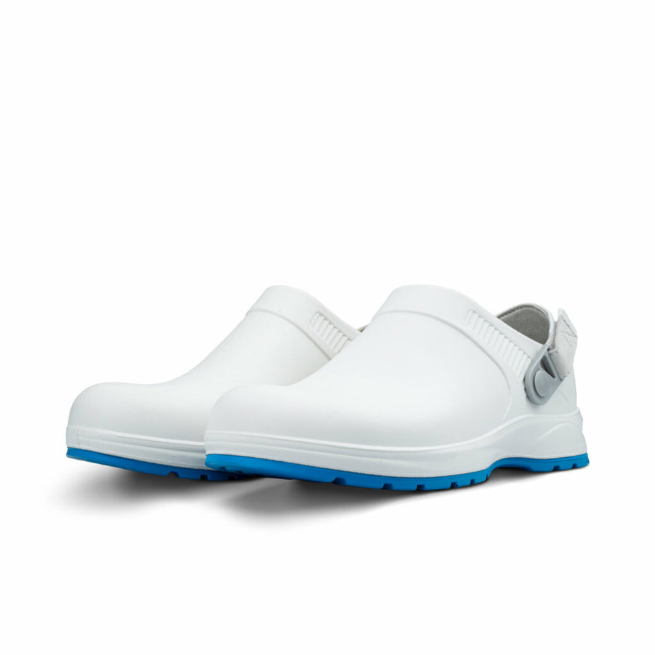 REBEL Cruiza Medi-Pro Slip-on Clog - White and Blue