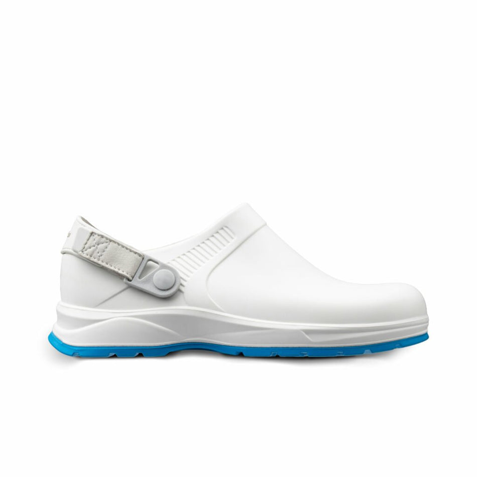 REBEL Cruiza Medi-Pro Slip-on Clog - White and Blue