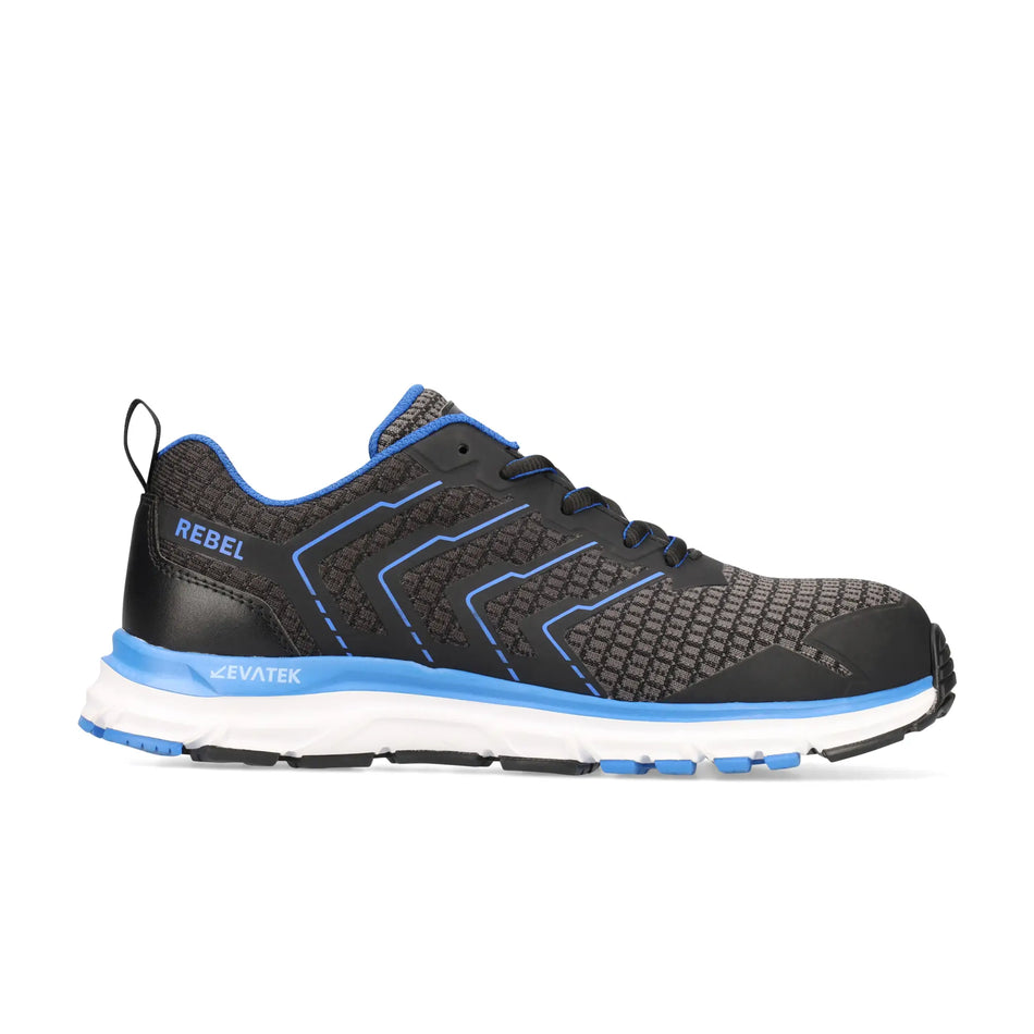 REBEL Unisex Light Industrial 2.0 Shoe Black Blue