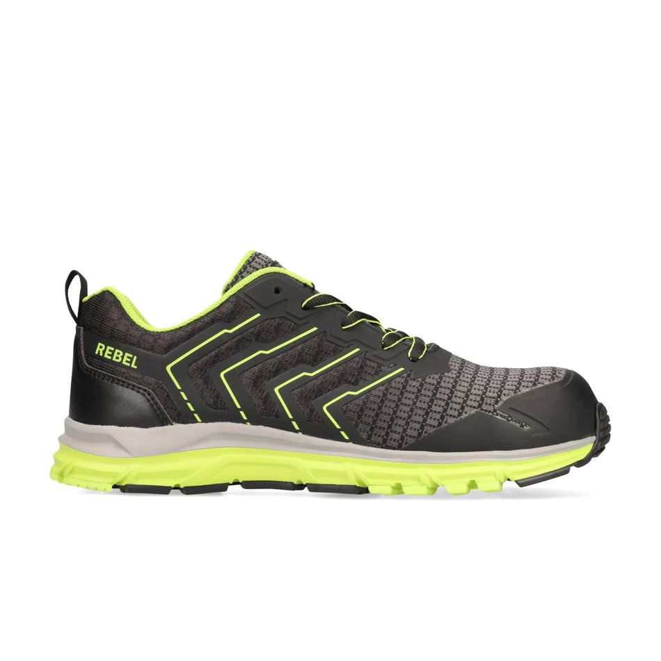 REBEL Men’s Light Industrial 2.0 Shoe Black Green