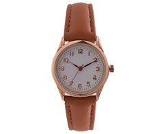 Classic Leatherette Watch (Ladies)-0