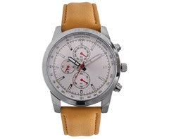 Mens Sporty PU Watch-0