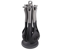 6-Piece Kitchen Utensils & Rotating Stand-0