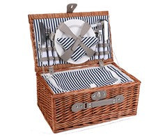 4-Person Wicker Picnic Basket-0