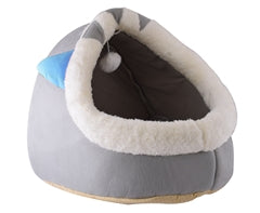 Cat Plush Bed - Blue Ears-0