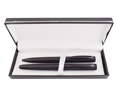 Charcoal Swirl Roller & Ball Set-0