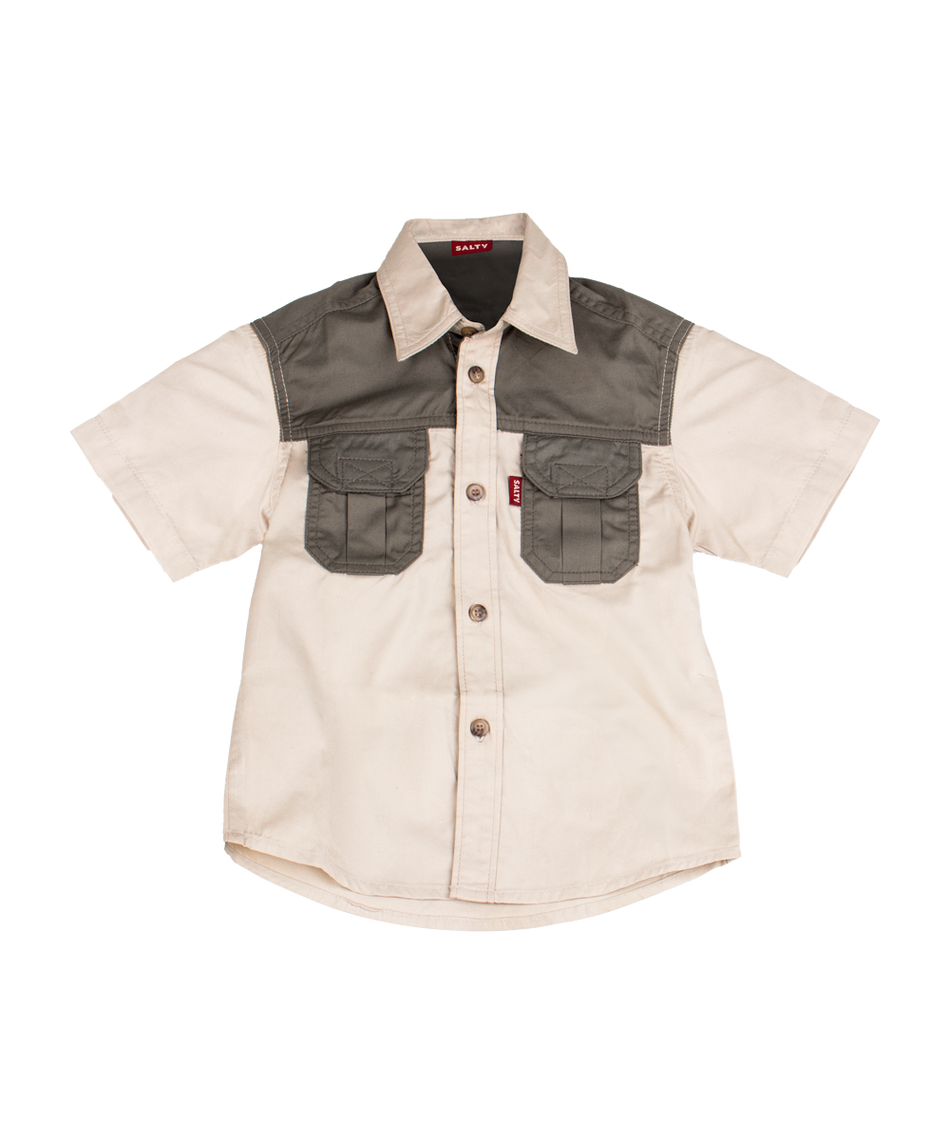 Meerkat Kid's Two Tone Bush Shirt