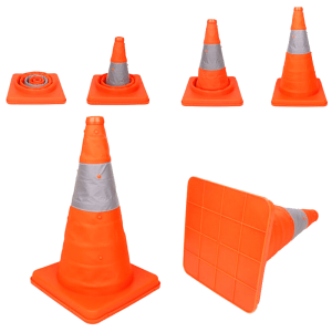 Collapsible Traffic Cone + Reflective Tape