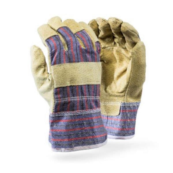 Leather Glove Pig split Candy, safety cuff